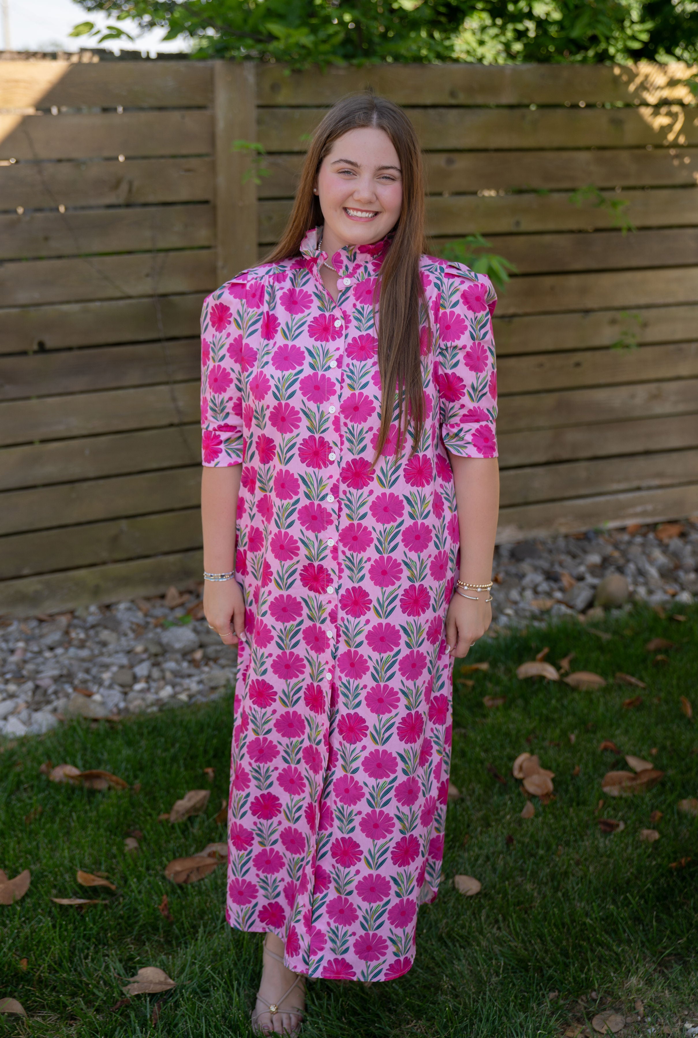 Adrienne Frolicking Daises Maxi