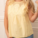 Cottage Lace Top In Yellow
