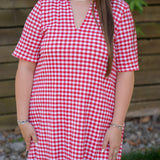 Adrienne Olivia Red Gingham