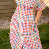 Happy Hour Plaid Dress