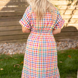 Happy Hour Plaid Dress
