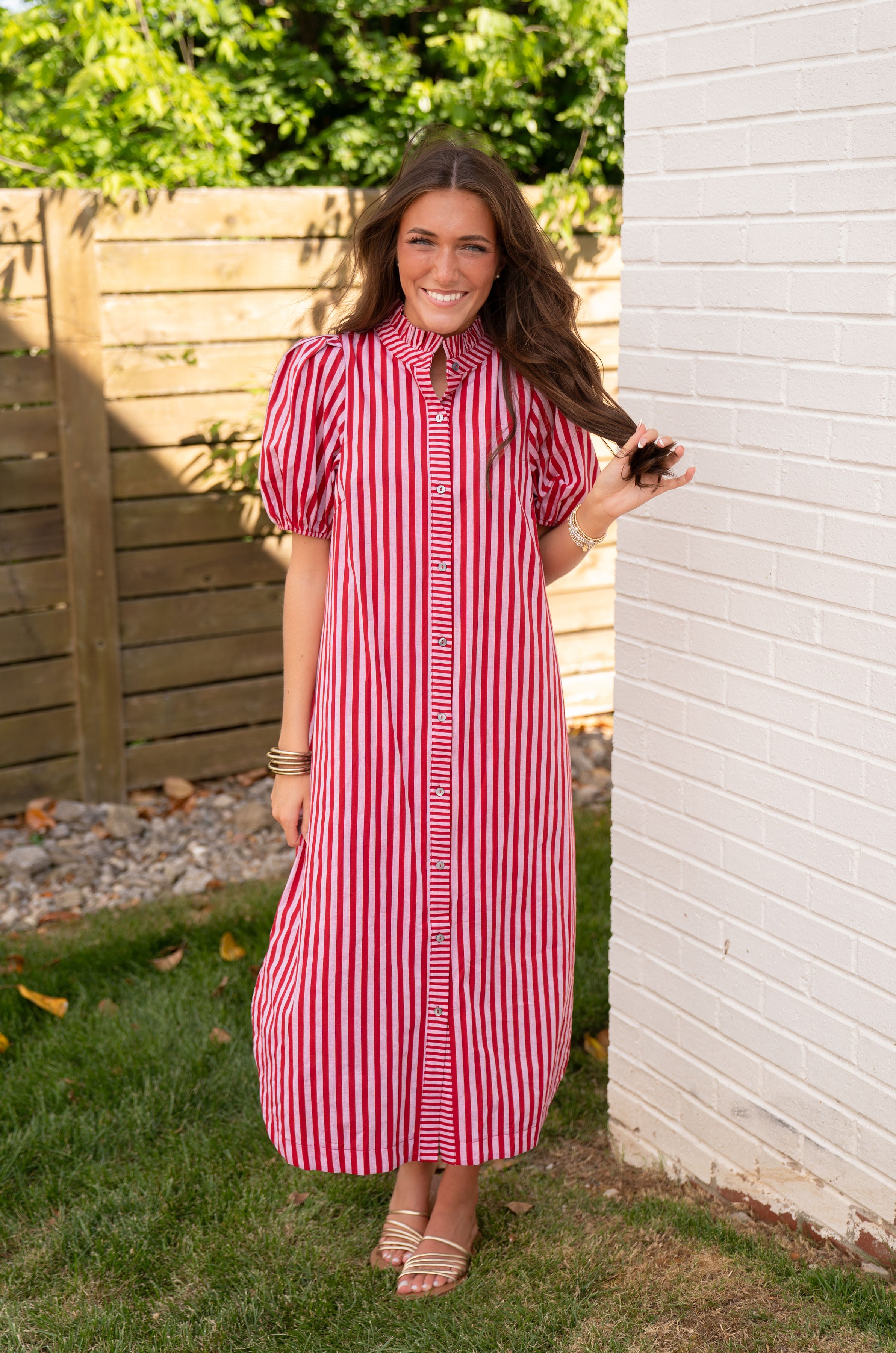 Cherry Lane Shirt Dress