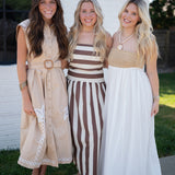 Mocha Stripe Set