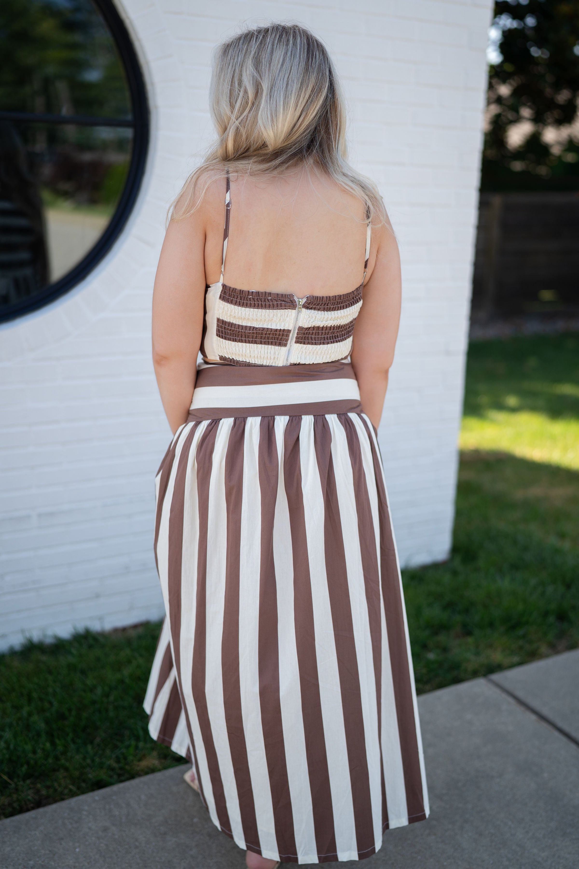 Mocha Stripe Set
