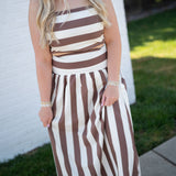 Mocha Stripe Set
