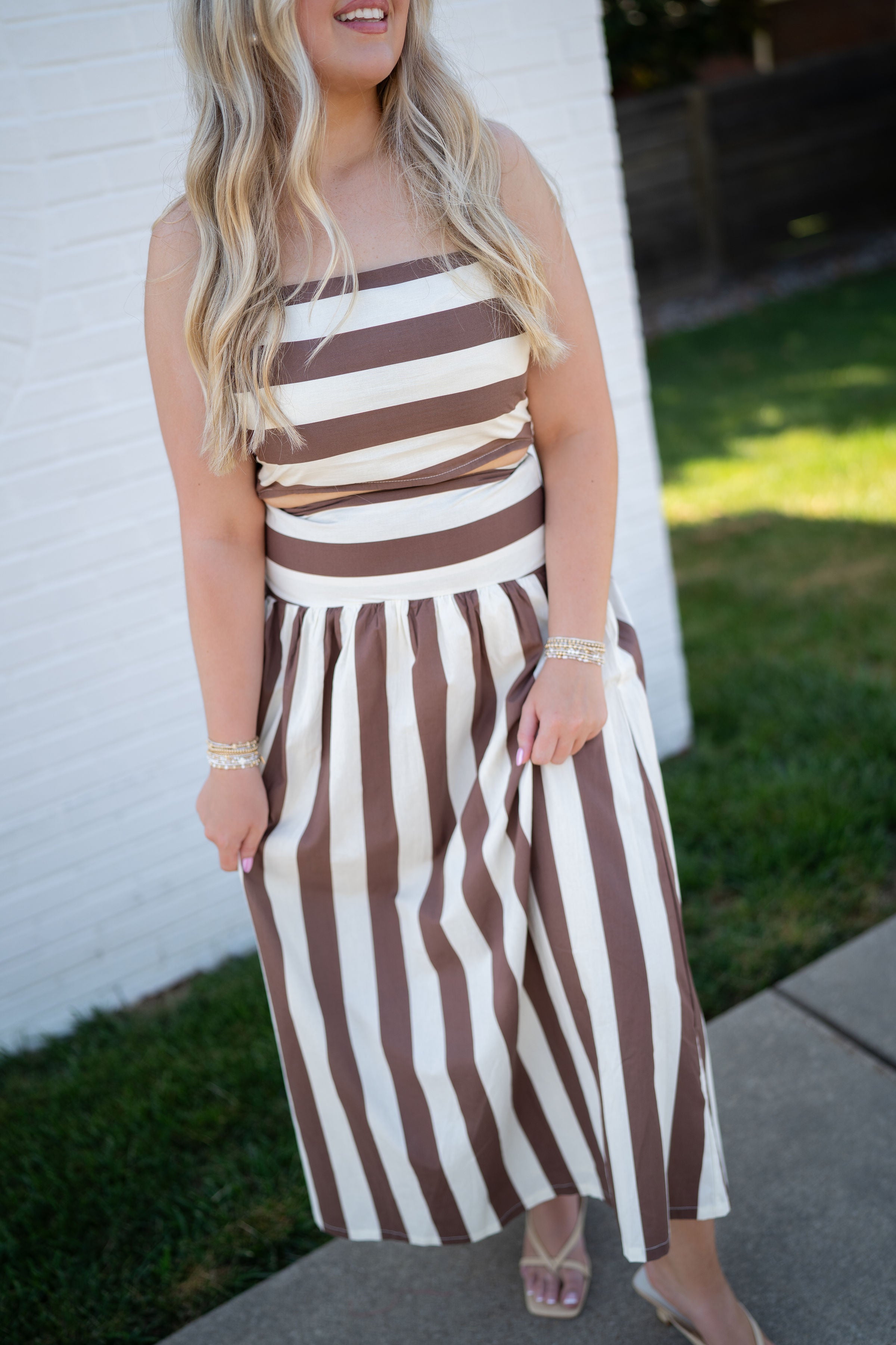 Mocha Stripe Set