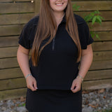 SPANX Very Black Half Zip