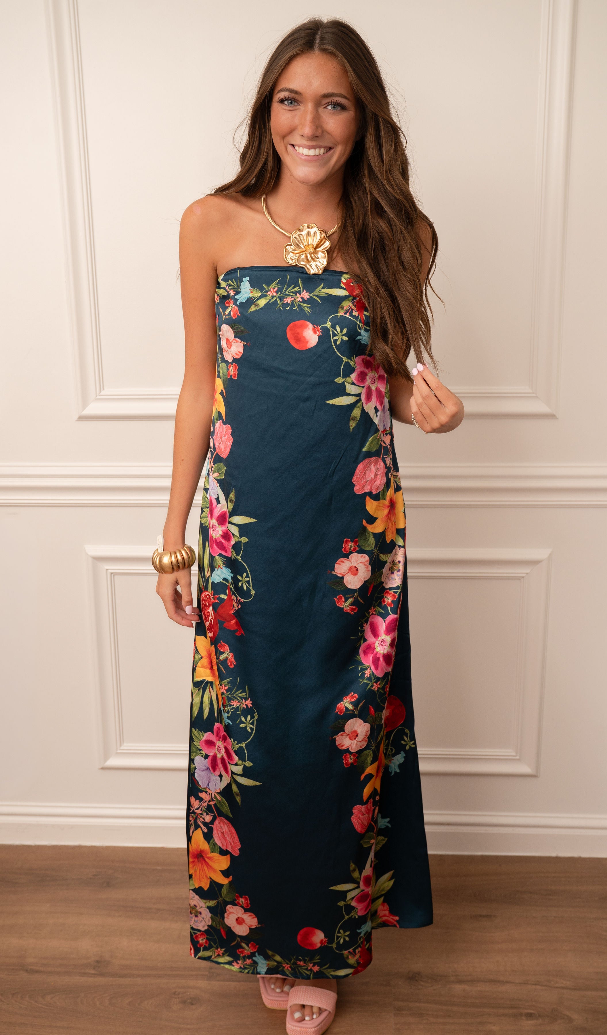 Midnight Garden Maxi Dress
