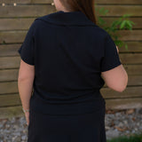 SPANX Very Black Half Zip