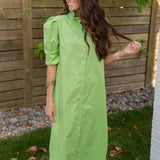 Adrienne Nina Apple Green Maxi