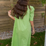 Adrienne Nina Apple Green Maxi