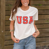 Z Supply USA Boyfriend Tee Sea Salt