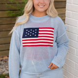American Flag Sweater
