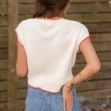 Z Supply Sleeveless Patriot Sweater Cloud