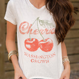 Free People Cherry Combo Tee