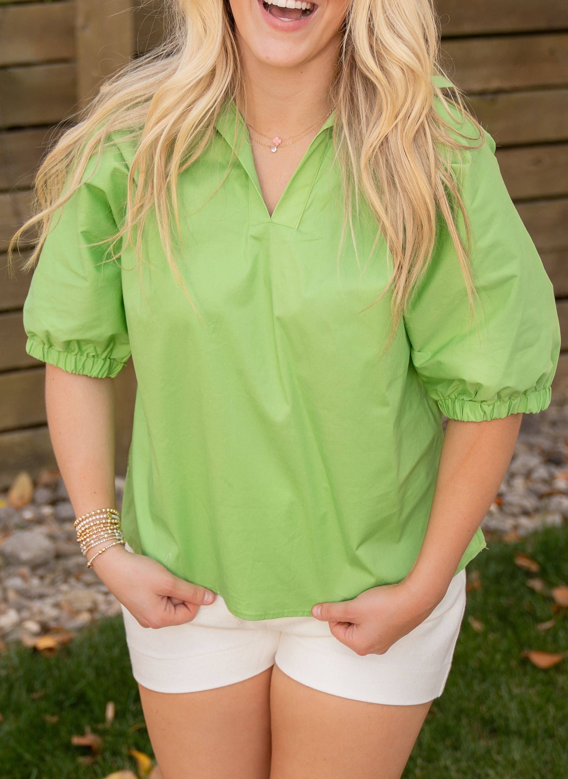 Sloan Green Apple Top
