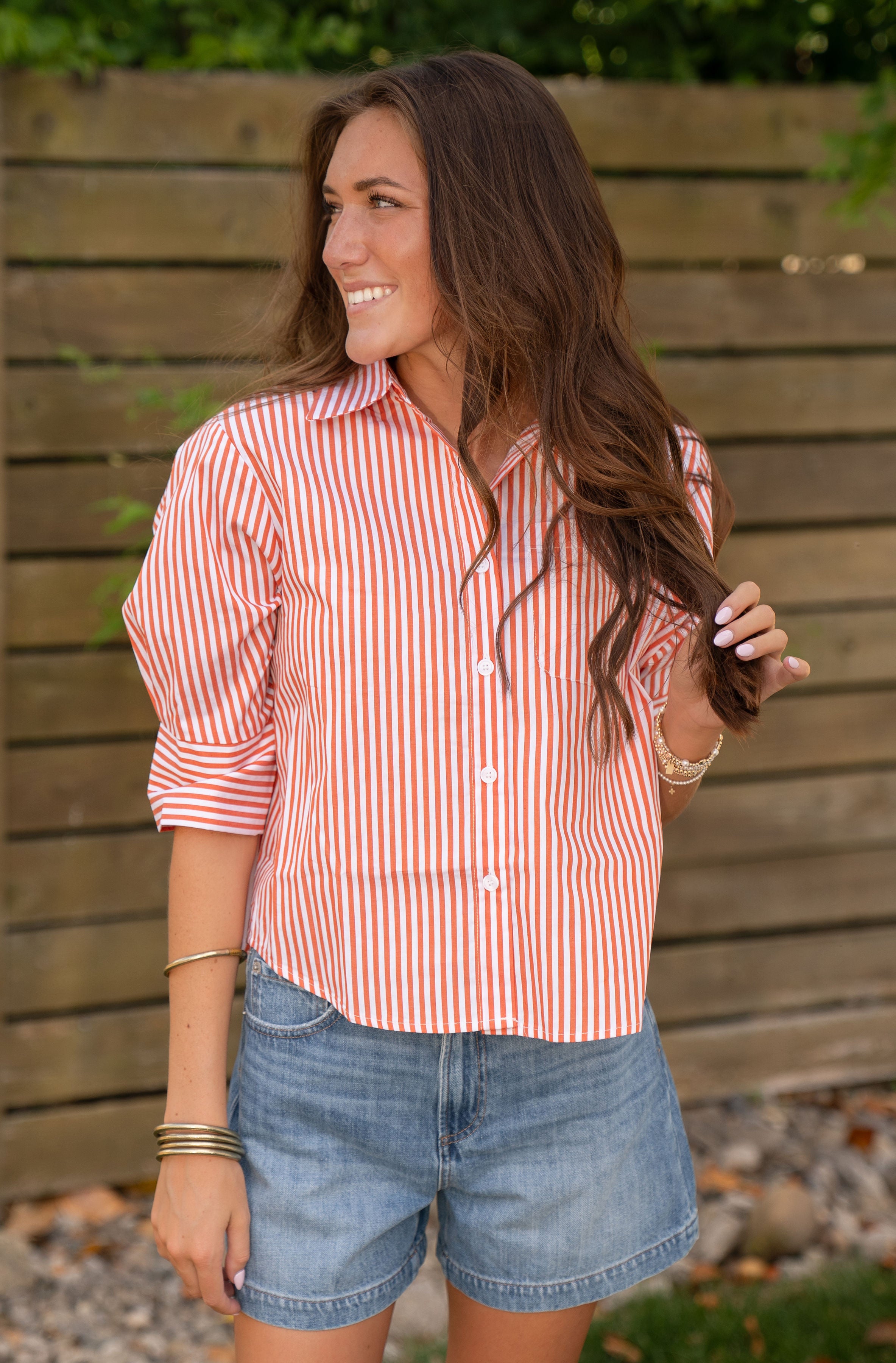 Janice Stripe Joh Top