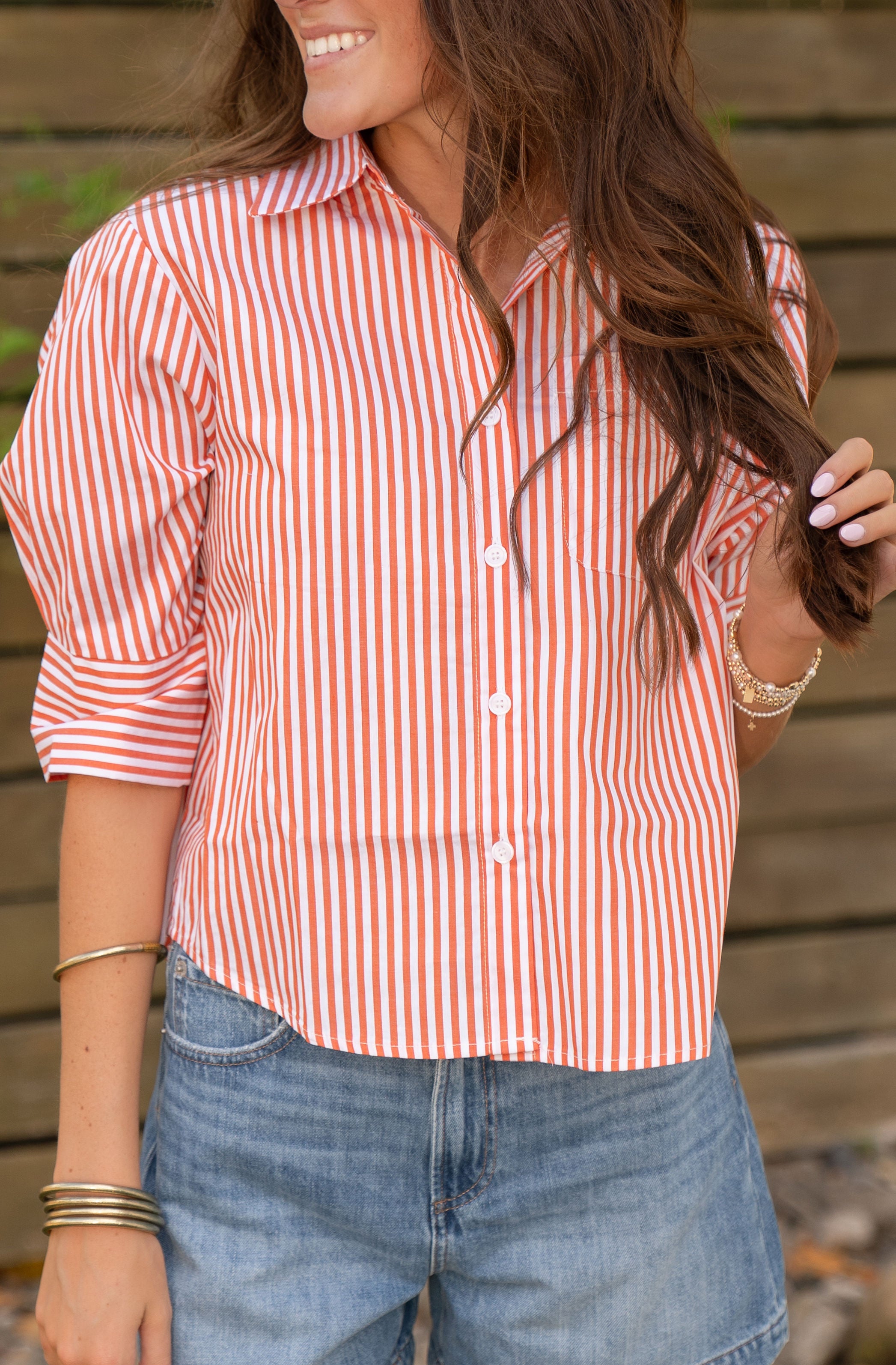 Janice Stripe Joh Top