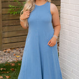 Z Supply Waters Edge Midi Dress Marina