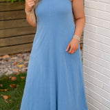 Z Supply Waters Edge Midi Dress Marina