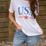 Z Supply USA Star Boyfriend Tee