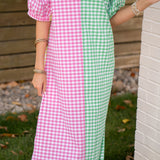 Blakely Gingham Maxi Dress