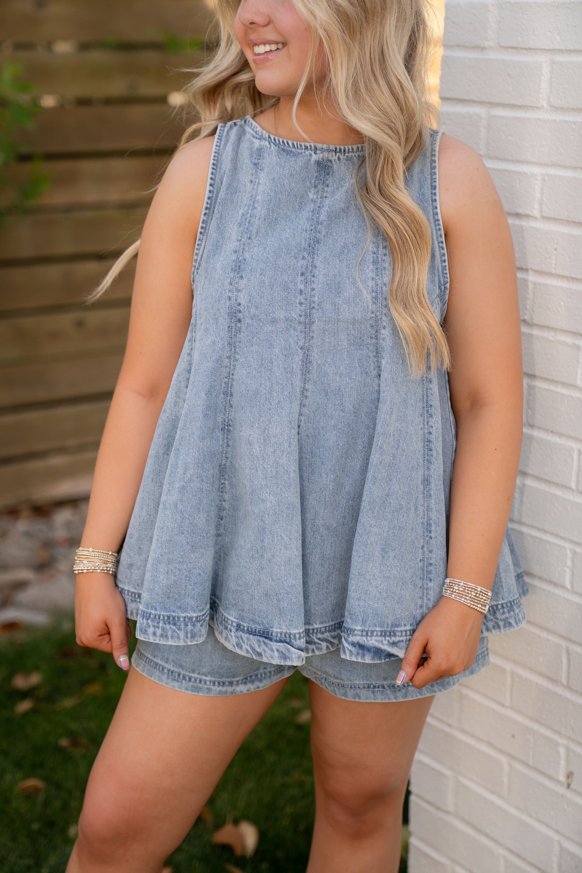 Free People Denim Set