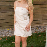 Neutral Shell Mini Dress