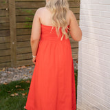 Z Supply Sunsought Strapless Midi Dress