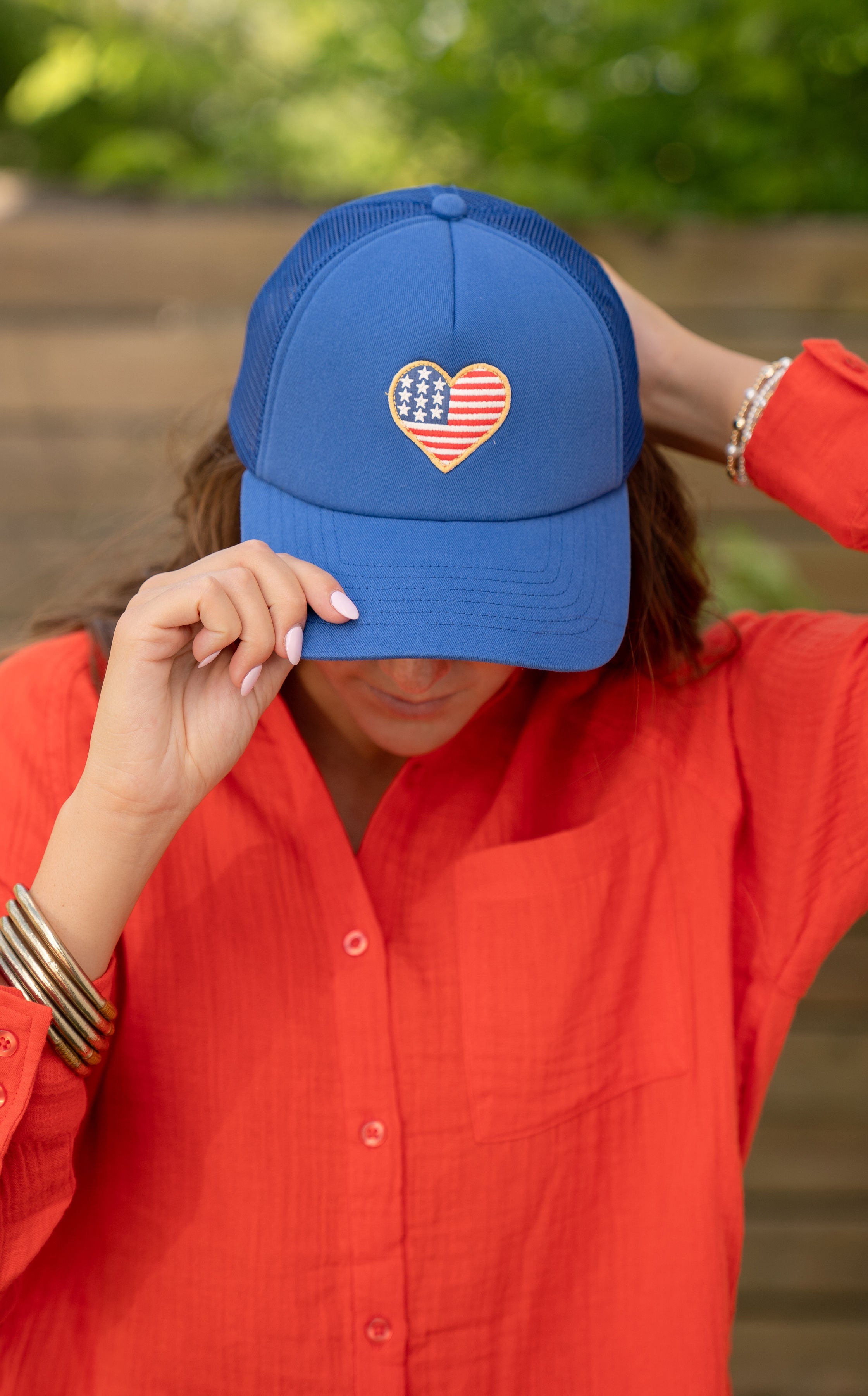 Z Supply Heart Flag Trucker Hat