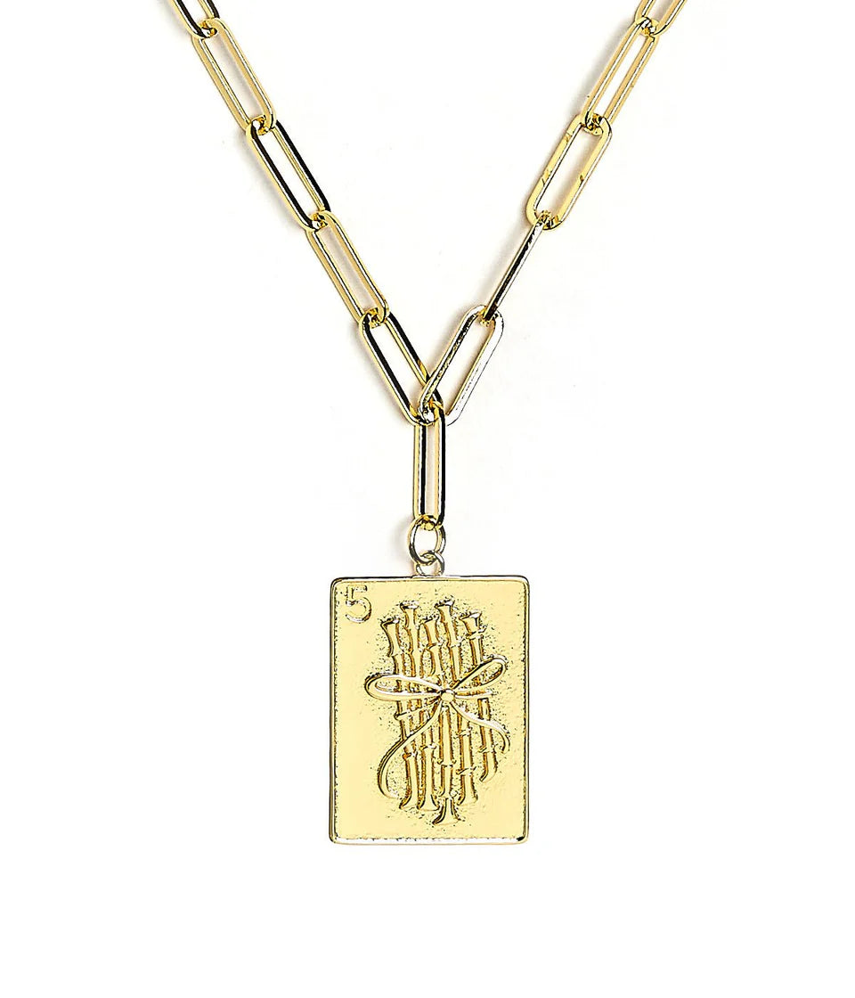 Mahjong Charm Tile Necklace