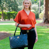 Caroline Hill Sophie Zippered Tote